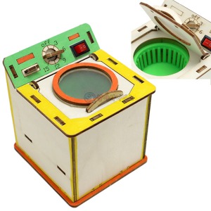 DIY 나무 세탁기 (통돌이 세탁기 원리) (1인용)